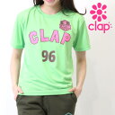 クラップ フィットネス ウェア clap クラップ フィットネスウェア レディース Tシャツ 半袖 Clap クラップ トップス Tシャツ 半袖 CLAP&SM...