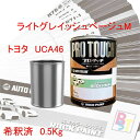 トヨタ UCA46 ライトグレイッシュベージュM 希釈済み 0.5Kg