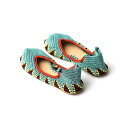 KASHURA - LACE UP BALLET SHOES - SAGE GREEN