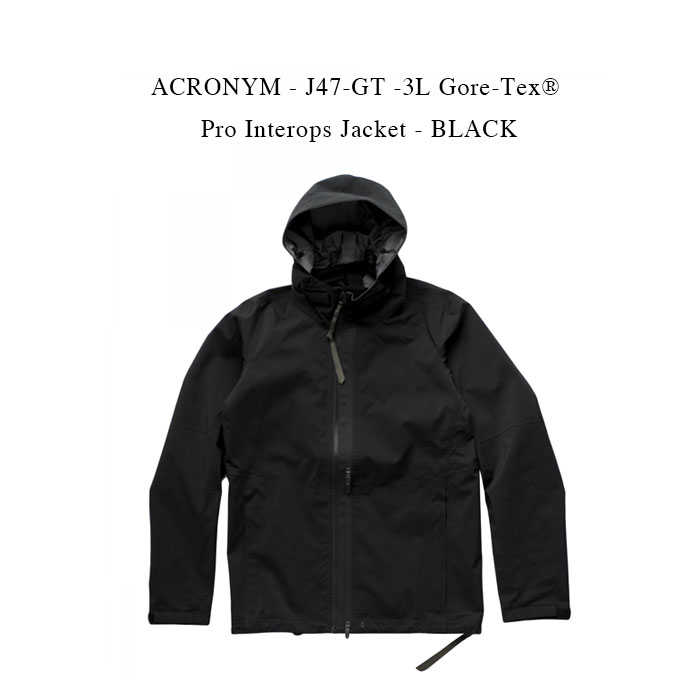 メンズファッション, コート・ジャケット ACRONYM - J47-GT -3L Gore-Tex174; Pro Interops Jacket - BLACK 