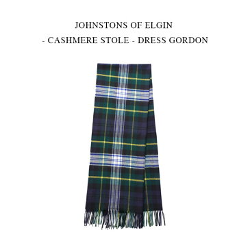 JOHNSTONS OF ELGIN - CASHMERE STOLE - DRESS GORDON【国内正規】ジョンストンズ オブ エルガン《カシミヤストール》KU0312ドレスゴードンチェック