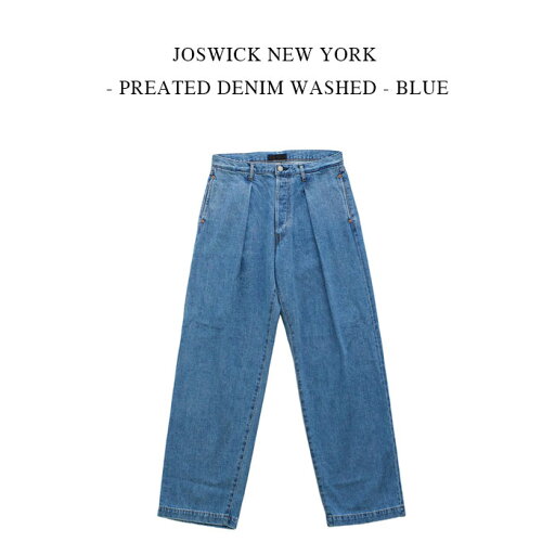 JOSWICK NEW YORK - PREATED DENIM WASHED - BLUE JOSWICK NEW YORK - PREATED DENIM WASHED - BLUE