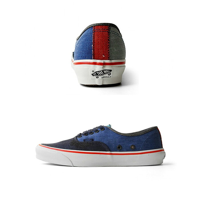 VAULT BY VANS × NIGEL CABOURN - OG AUTHENTIC LX - CRAZY NAVY MIX ヴァンズ ナ...