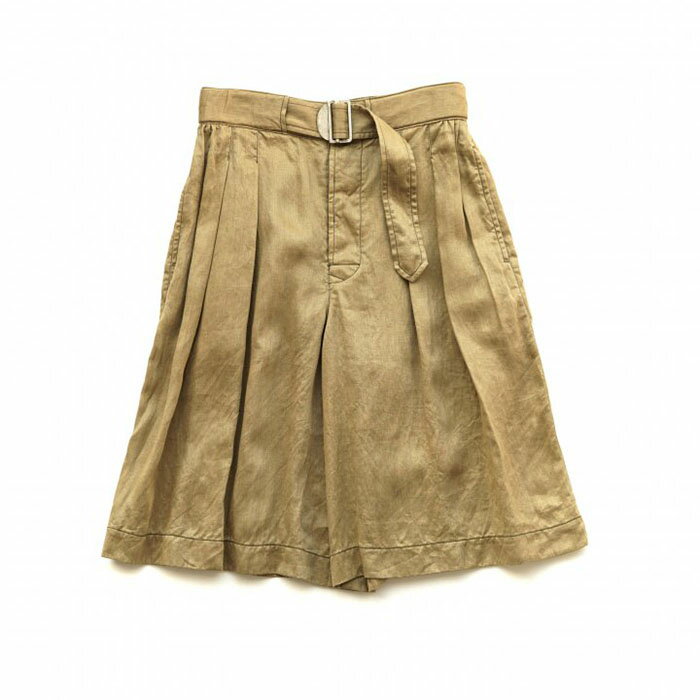 Nigel Cabourn woman - MECHANIC GATHERED CULOTTES - KHAKI ナイジェルケーボン ウーマンズ《メカニックギャザー キュロット》カーキ その1