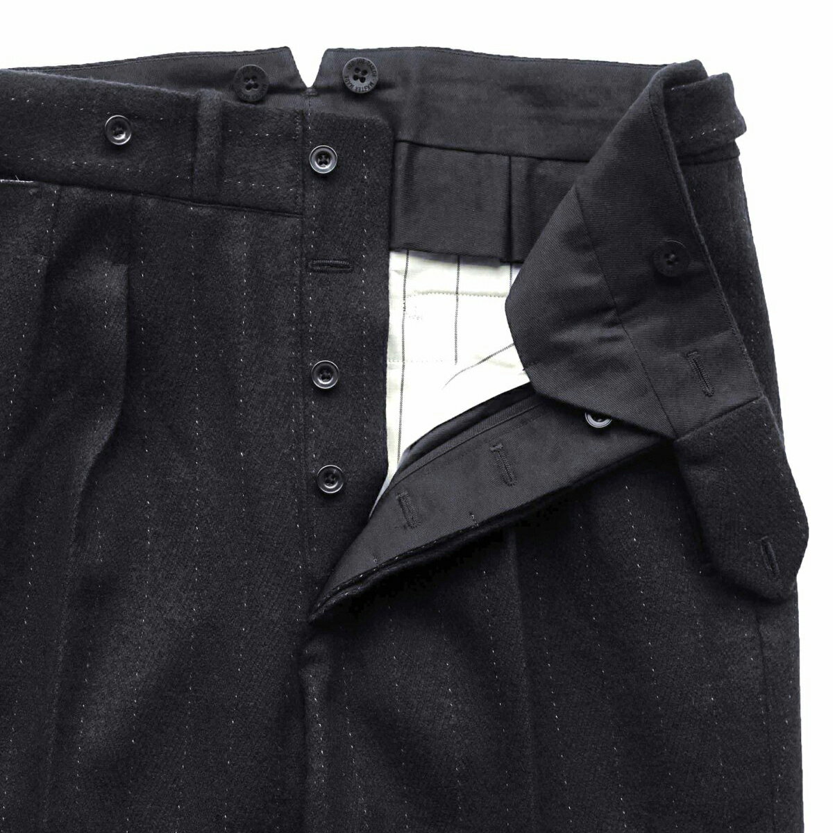 OLD JOE - DOUBLE-PLEATED SMARTY TROUSER - NOCTURNE STRIPE