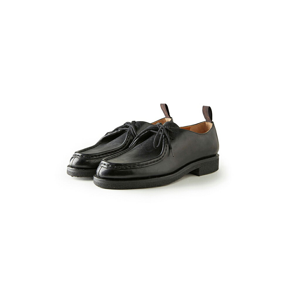 OLD JOE - “The Shepherd“ STUNNING LEATHER TYROLEAN SHOES - BLACK HORSE BUTT