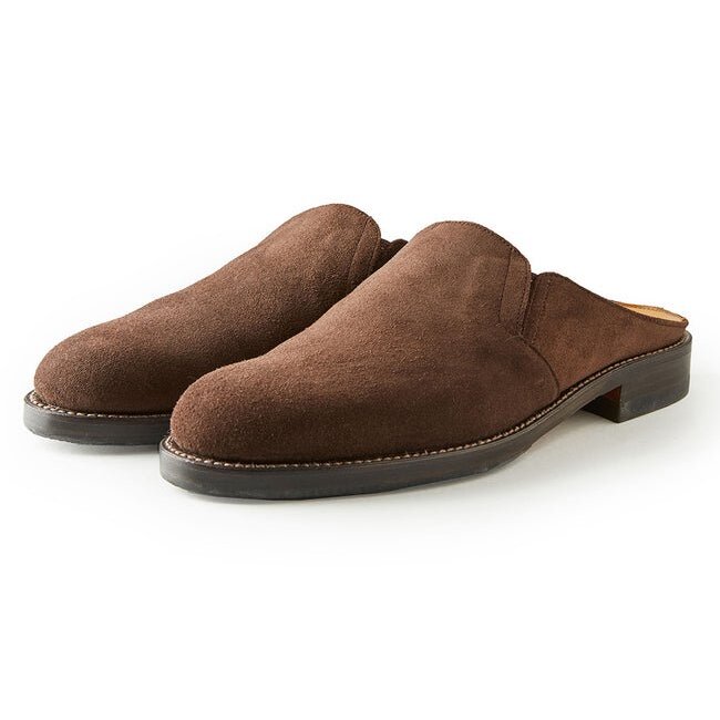 OLD JOE - “The Loafer“ STUNNING LEATHER MULES - COGNAC COW SUEDE