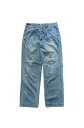 OLD JOE - PLEATED LIBERTY TROUSER (SCAR FACE) - FADE INDIGO