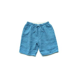 Porter Classic - SASHIKO LINEN PREMIUM SHORTS - BLUE