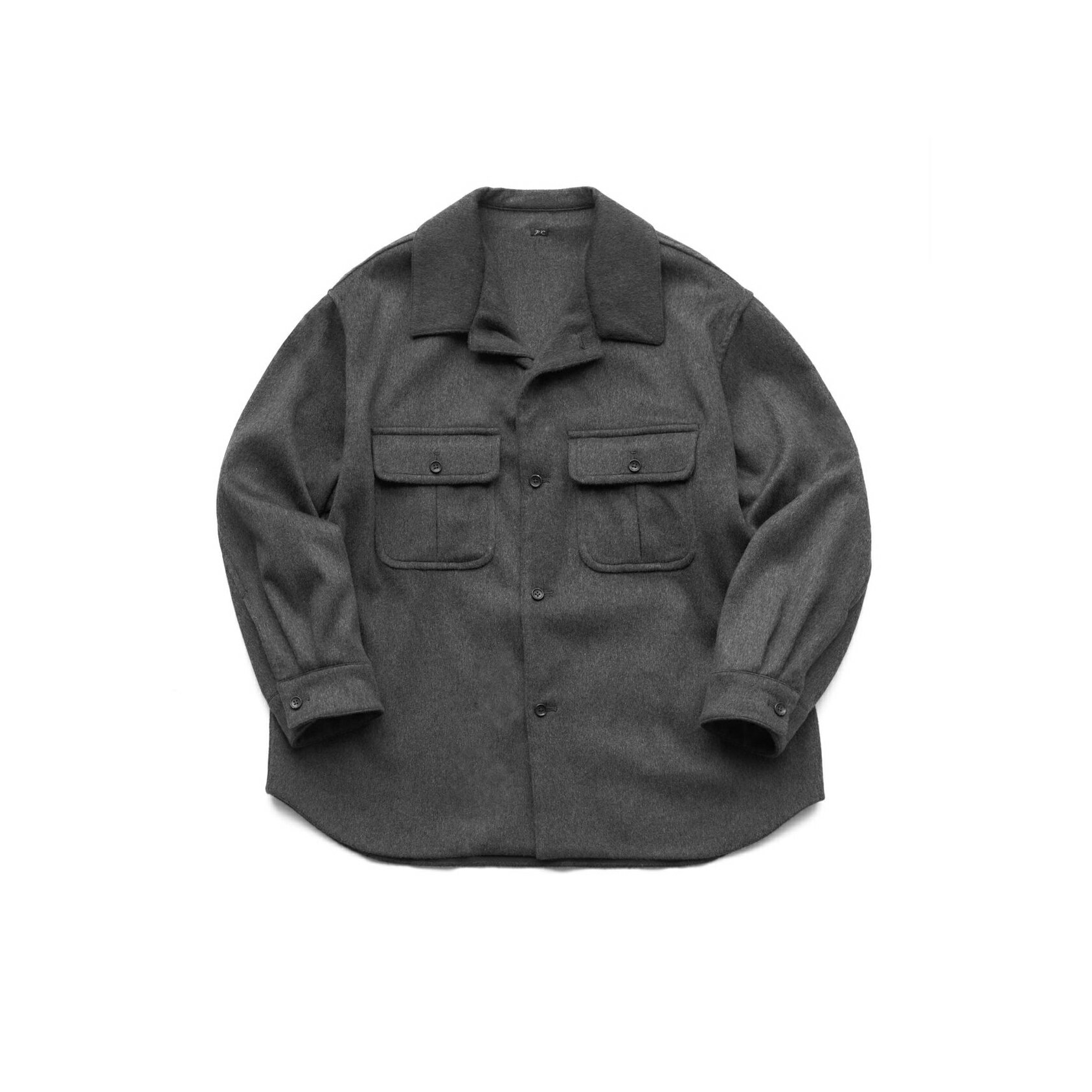 Porter Classic - CASHMERE PCO SHIRT (BABY CASH) - CHARCOAL GRAY