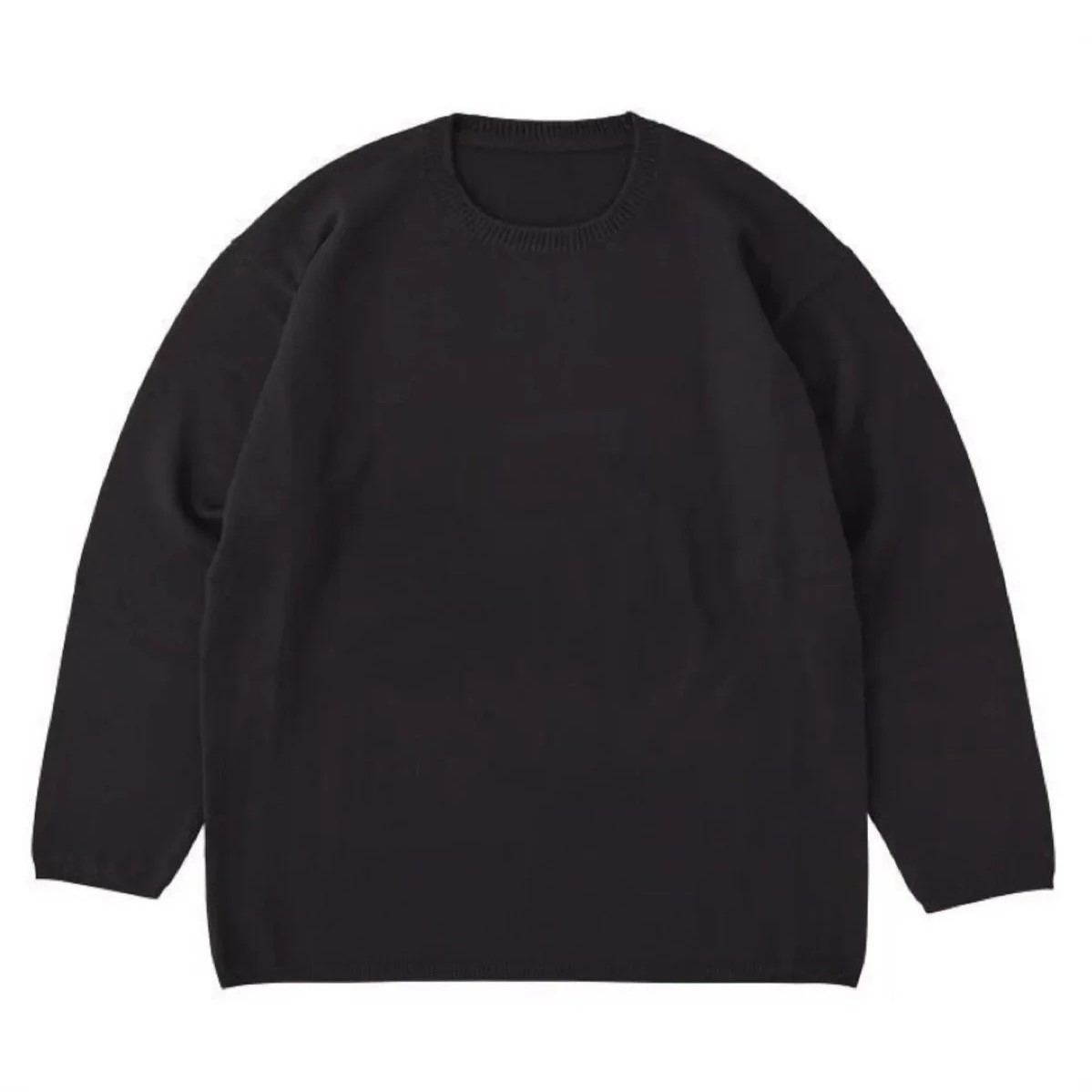 Porter Classic - CASHMERE KNIT CREWNECK - BLACK