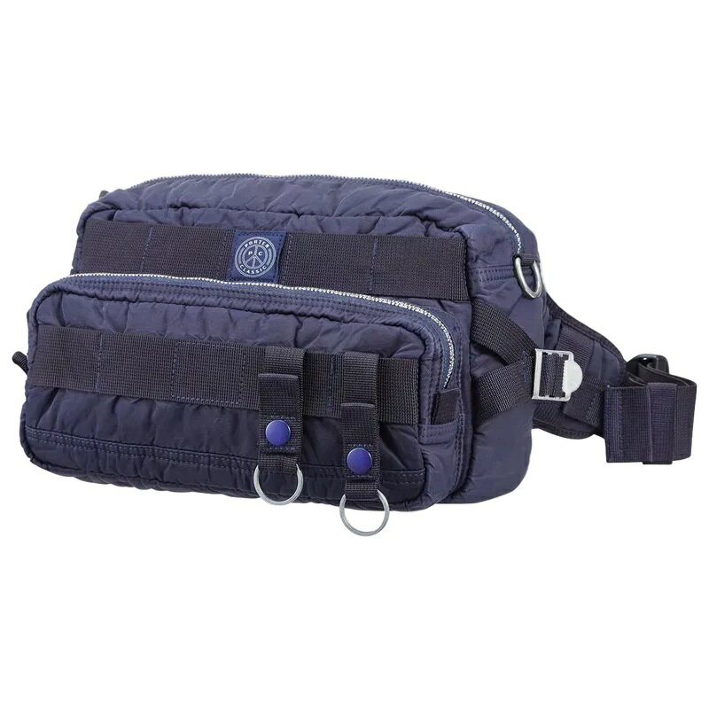 PORTER CLASSIC - SUPER NYLON WAIST BAG - BLUE