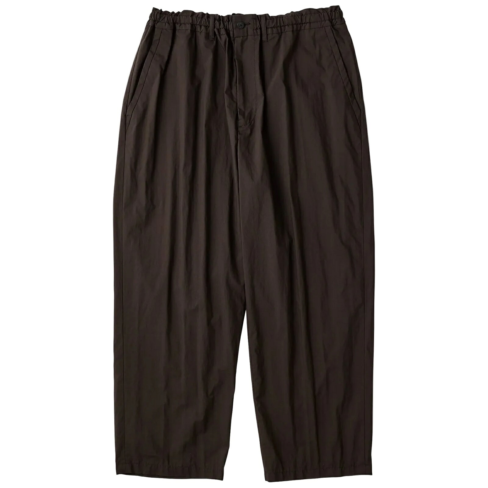 PORTER CLASSIC - POPLIN EASY PANTS - BROWN