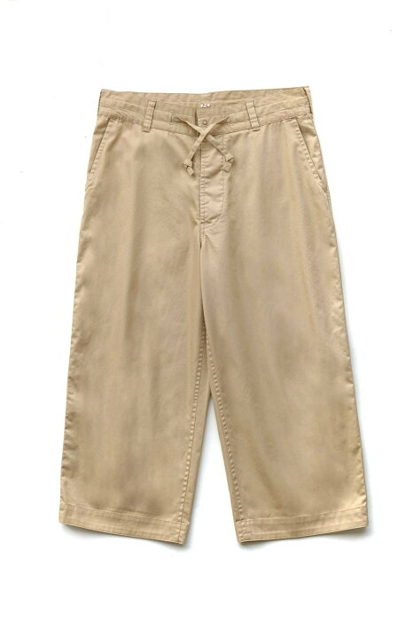 Porter Classic - GABARDINE WIDE PANTS - KHAKI