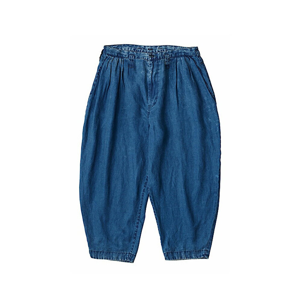 Porter Classic - INDIGO LINEN BEBOP PANTS - INDIGO