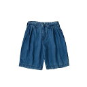 Porter Classic - INDIGO LINEN BEBOP SHORTS - INDIGO