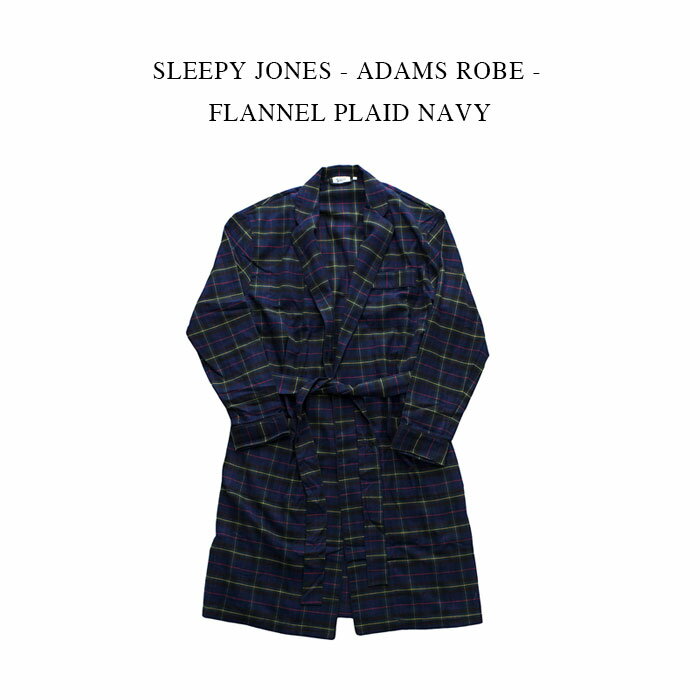 SLEEPY JONES - ADAMS ROBE - FLANNEL PLAID NAVY ꡼ԡ硼 - ॹ - եͥ ץ쥤 ͥӡڥ쥿ѥå