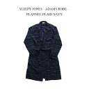 SLEEPY JONES - ADAMS ROBE - FLANNEL PLAID NAVY X[s[W[Y - A_X[u - tl vCh lCr[y^[pbNz