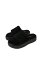 WRYHT - SHEARLING PLATFORM SANDAL - BLACK