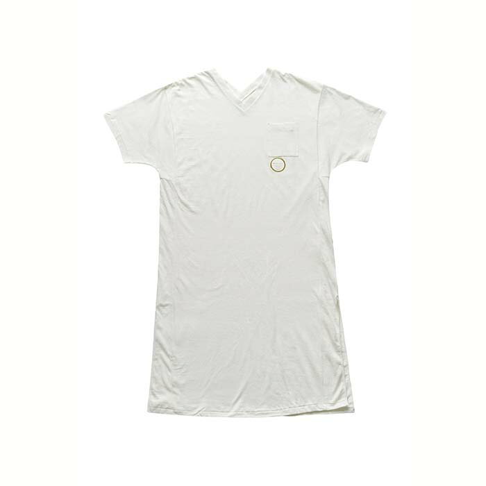 Rakuten - WRYHT - SLIT V-NECK TEE DRESS - BONE