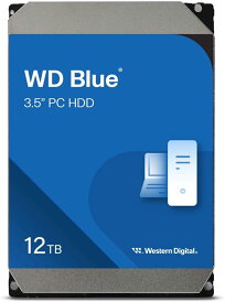 【国内正規流通品】Western Digital ウエスタンデジタル WD Blue 内蔵 HDD ハードディスク 12TB CMR 3.5インチ SATA 7200rpm キャッシュ512MB PC メーカー保証2年 WD120EAGZ | 内蔵hdd バックアップ 用 パソコン ハードディスクドライブ cmr ec 大容量 省電力