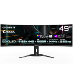 ゲーミングモニター GIGABYTE AORUS CO49DQ Gaming Monitor 49型 DQHD OLED AR 曲面モニター 144Hz 0.03ms (MPRT) VESA Display HDR400搭載