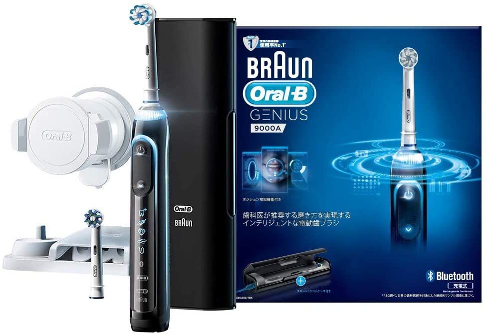 ブラウン オーラルB 電動歯ブラシ ジーニアス9000 ブラック (充電トラベルケース有り) D7015256XCTBK アウトレットセール！外箱にダメージ有り 返品不可
