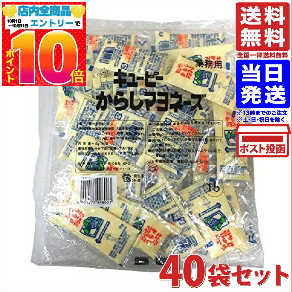 からしマヨネーズ 小袋 15g×40個セット 業務用 キューピー　送料無料