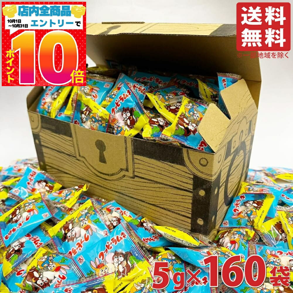 クッピーラムネ 5g ×160袋 宝箱BOX クッピー ラムネ 詰め合わせ 大容量 個包装 カクダイ製菓の商品画像