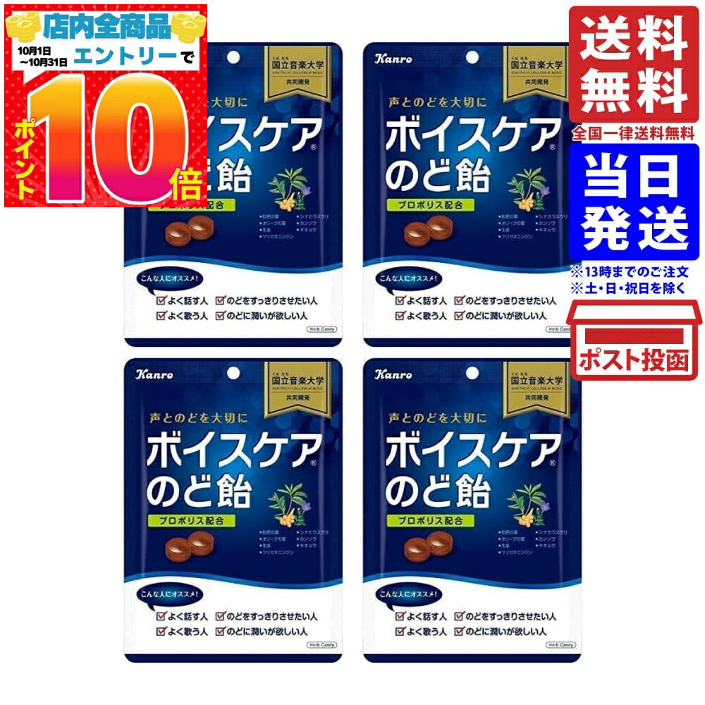 カンロ ボイスケア のど飴 70g×4個 送料無料