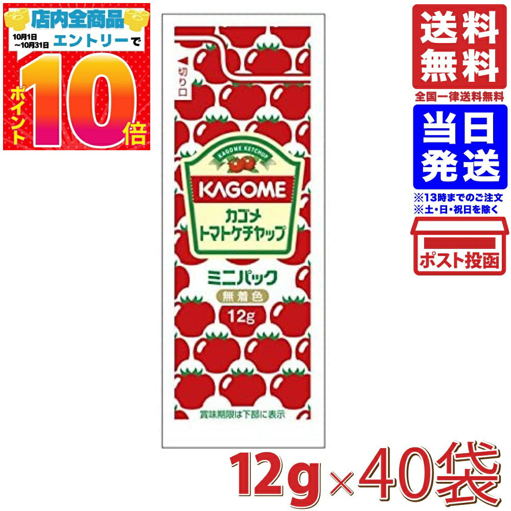 カゴメ トマトケチャップ ミニパック 12g×40袋 送料無料
