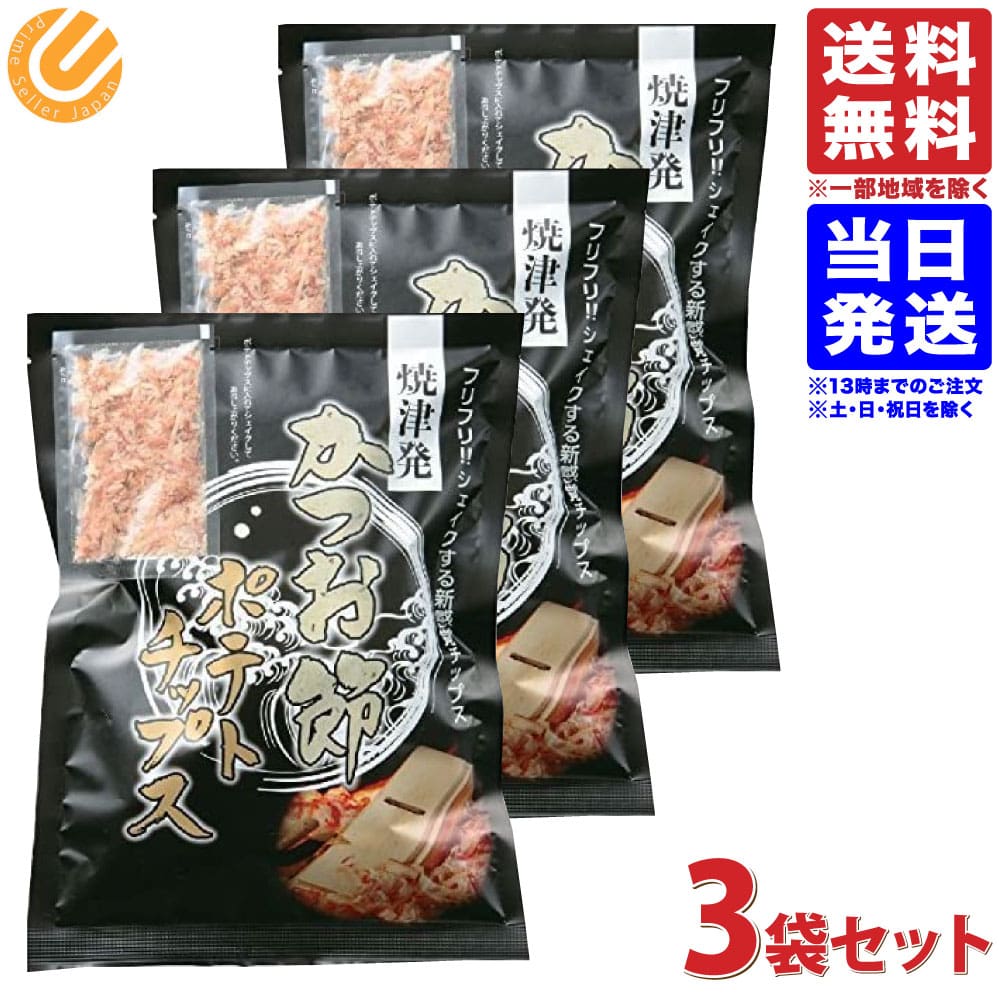 新丸正 焼津発 かつお節 ポテトチップス 73g 3個セット 送料無料 一部地域を除くのサムネイル