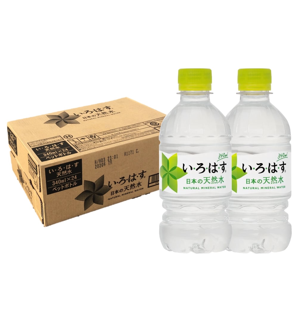 い・ろ・は・す 340ml PET 24本 1ケース 全国送料無料 メーカー直送 いろはす ミネラルウォーター セットのサムネイル