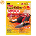オカモト 靴下に貼るカイロ 快温くん 室内専用 足の甲に貼る 5足分入 単品 送料無料