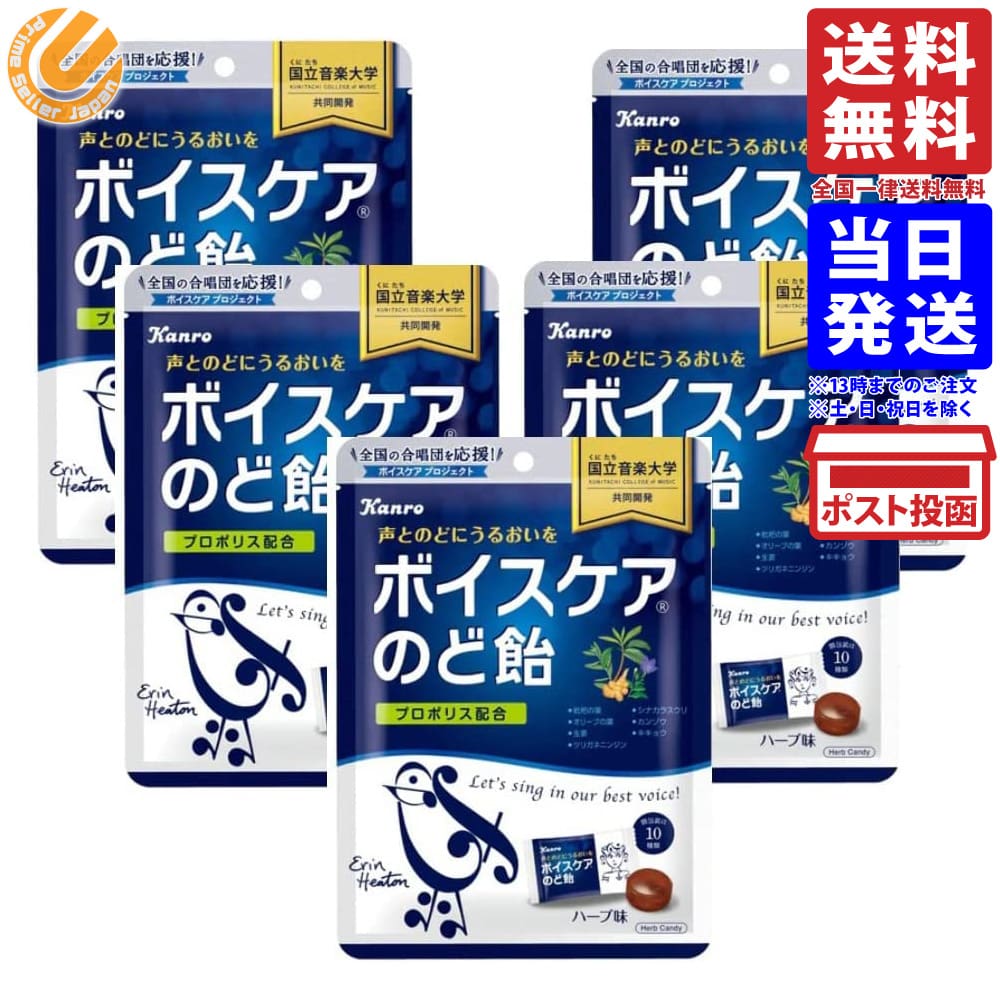 カンロ ボイスケアのど飴 70g×5袋 送料無料