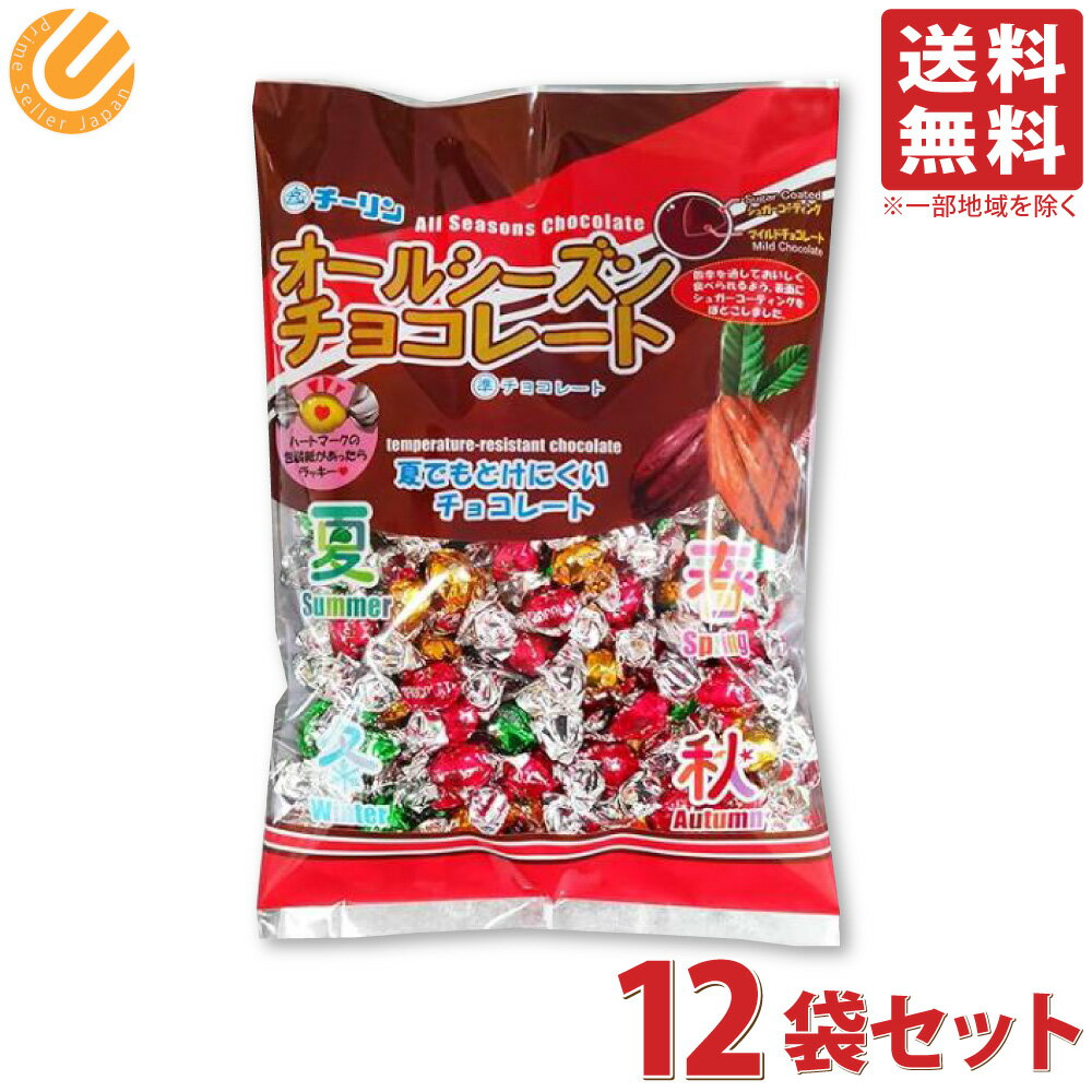 【12袋】チーリン製菓 オールシーズンチョコ 300g 12袋セット