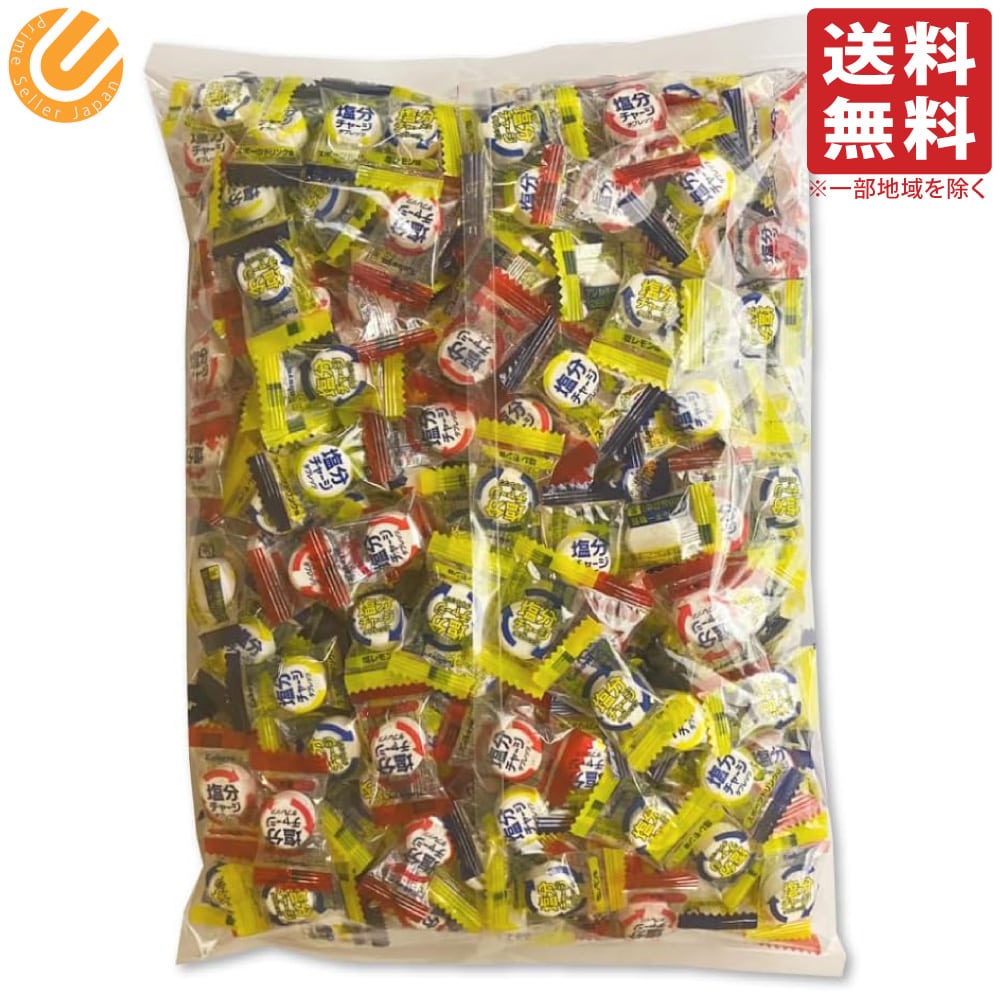 楽天PrimeSellerJapan 楽天市場店カバヤ 塩分チャージタブレッツ 3種 1kg（標準333粒）ビッグシェアパック （ スポーツドリンク味 塩レモン味 梅味 ） 個包装 大容量 業務用 大袋 塩分補給 塩タブレット 塩分タブレット 塩飴 クエン酸 ブドウ糖
