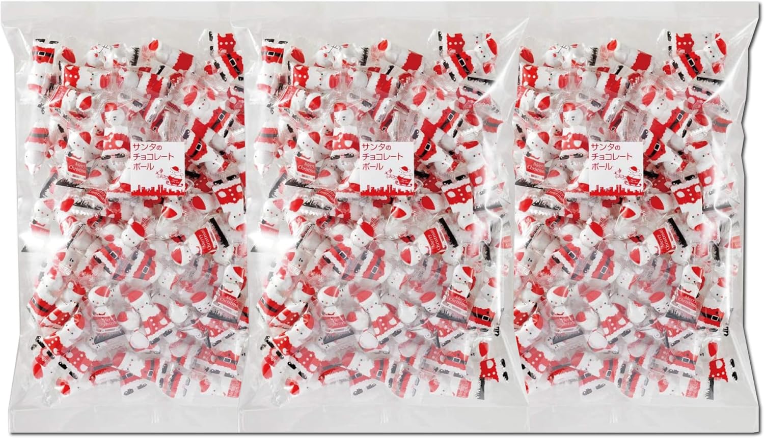サンタのチョコレートボール 500g 3袋セット クリスマス パーティー 冬 イベント 業務用 メガ盛り サン..