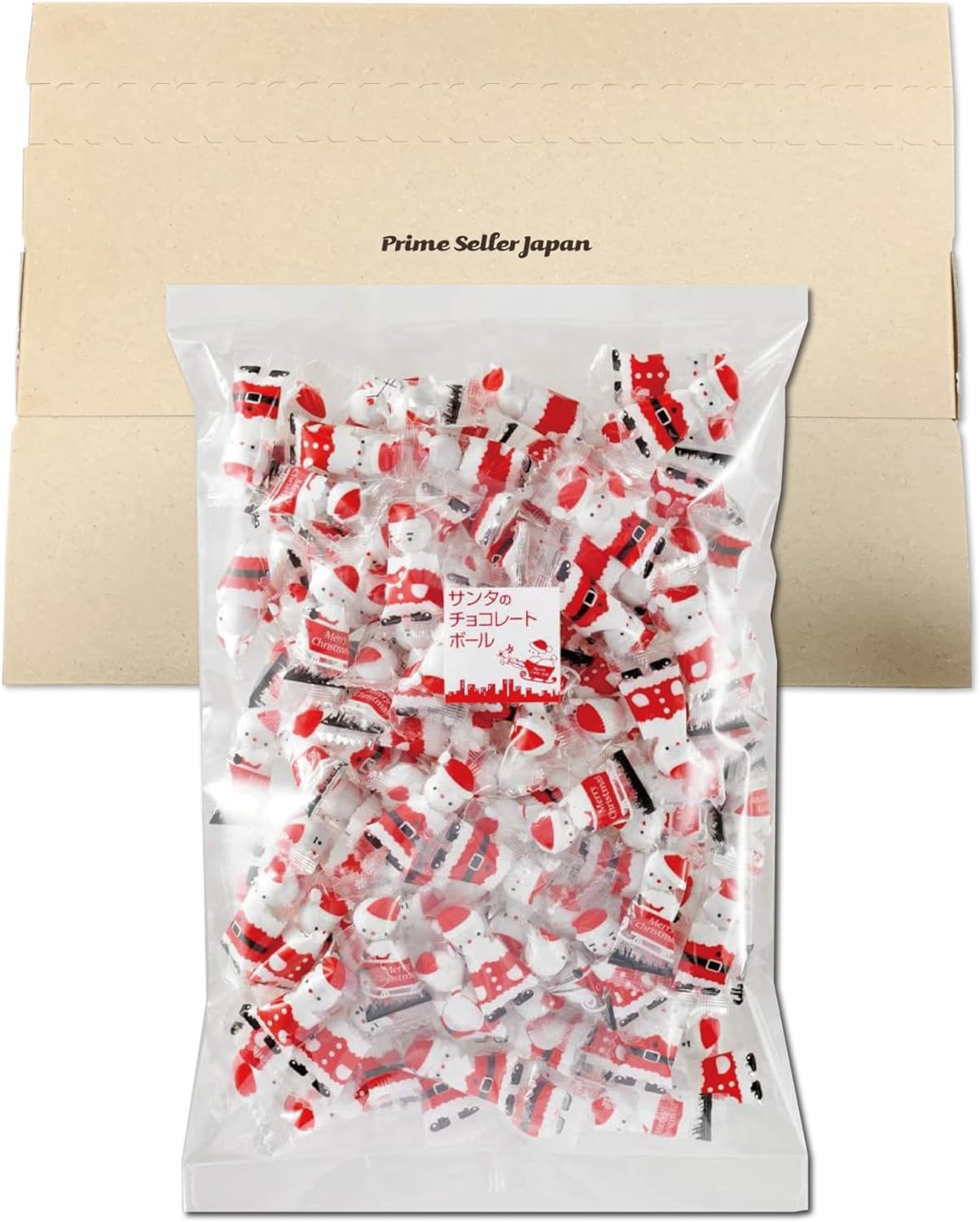 サンタのチョコレートボール 500g 単品 クリスマス パーティー 冬 イベント 業務用 メガ盛り サンタ プ..