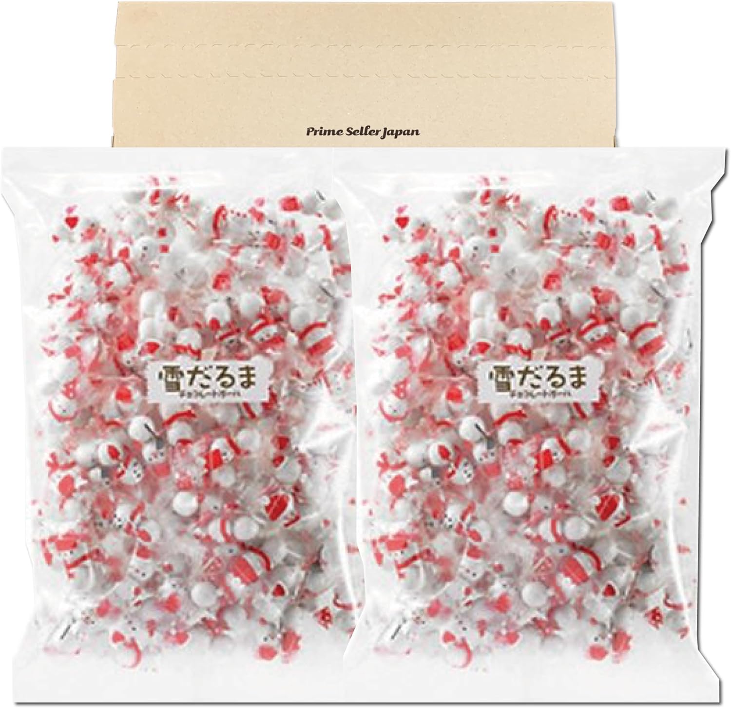 雪だるまチョコレートボール 500g 2袋セット クリスマス パーティー 冬 イベント 業務用 メガ盛り サン..