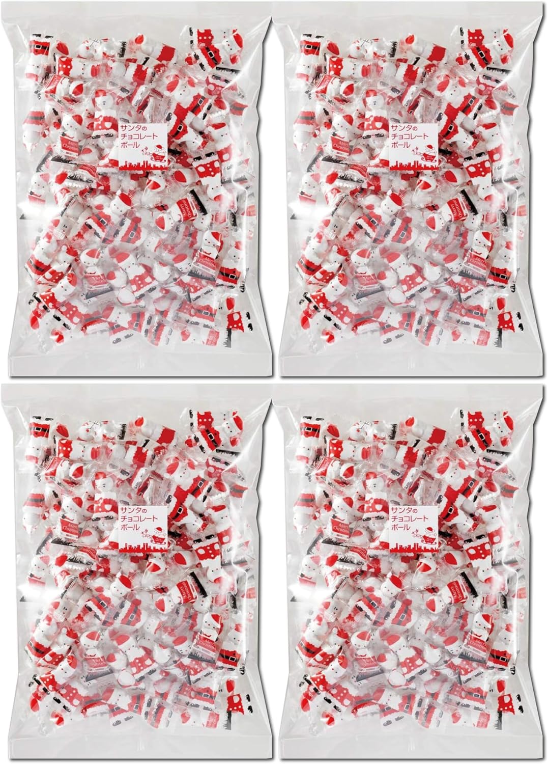 サンタのチョコレートボール 500g 4袋セット クリスマス パーティー 冬 イベント 業務用 メガ盛り サン..