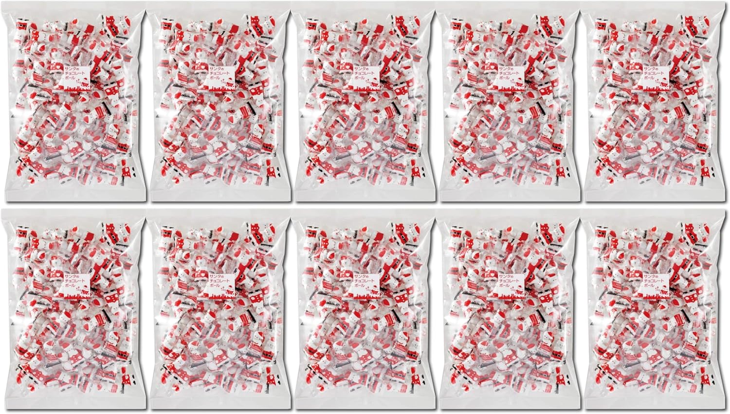 サンタのチョコレートボール 500g 10袋セット クリスマス パーティー 冬 イベント 業務用 メガ盛り サ..