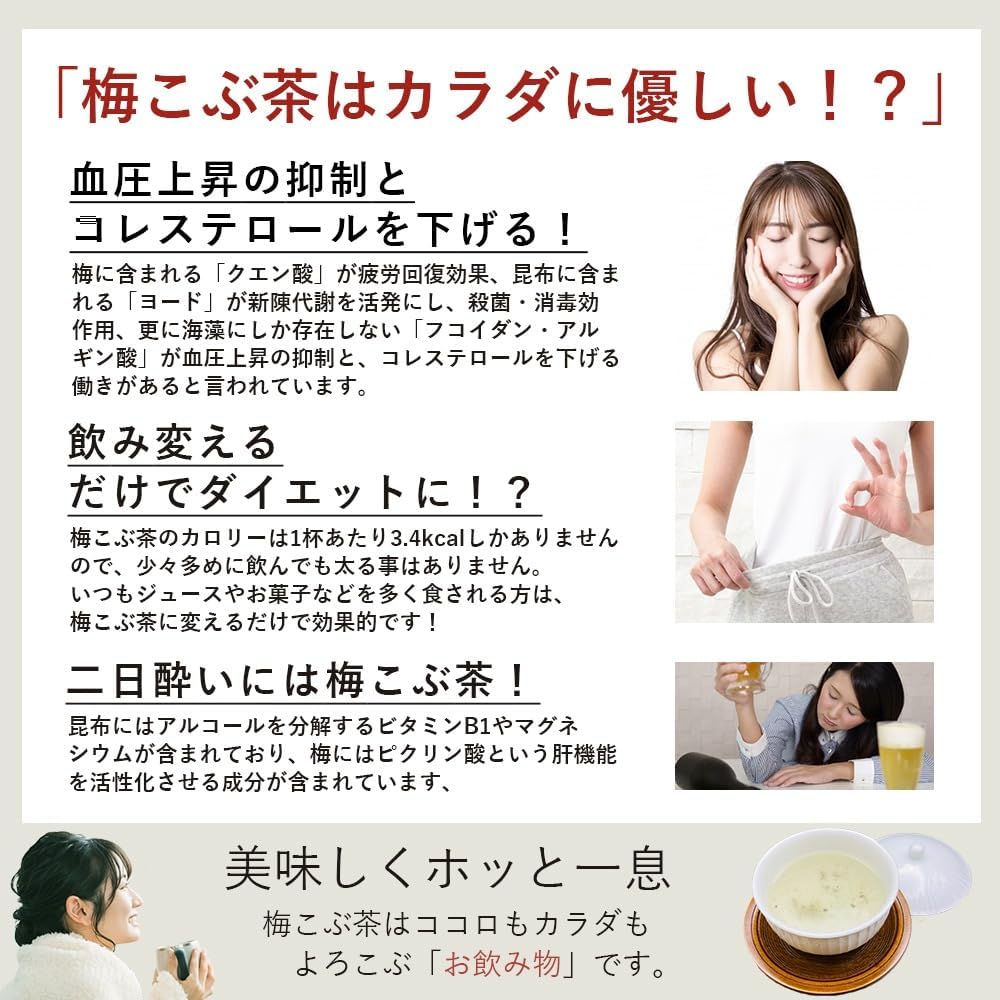 浪花昆布茶本舗 特撰 梅こぶ茶 業務用 500...の紹介画像2