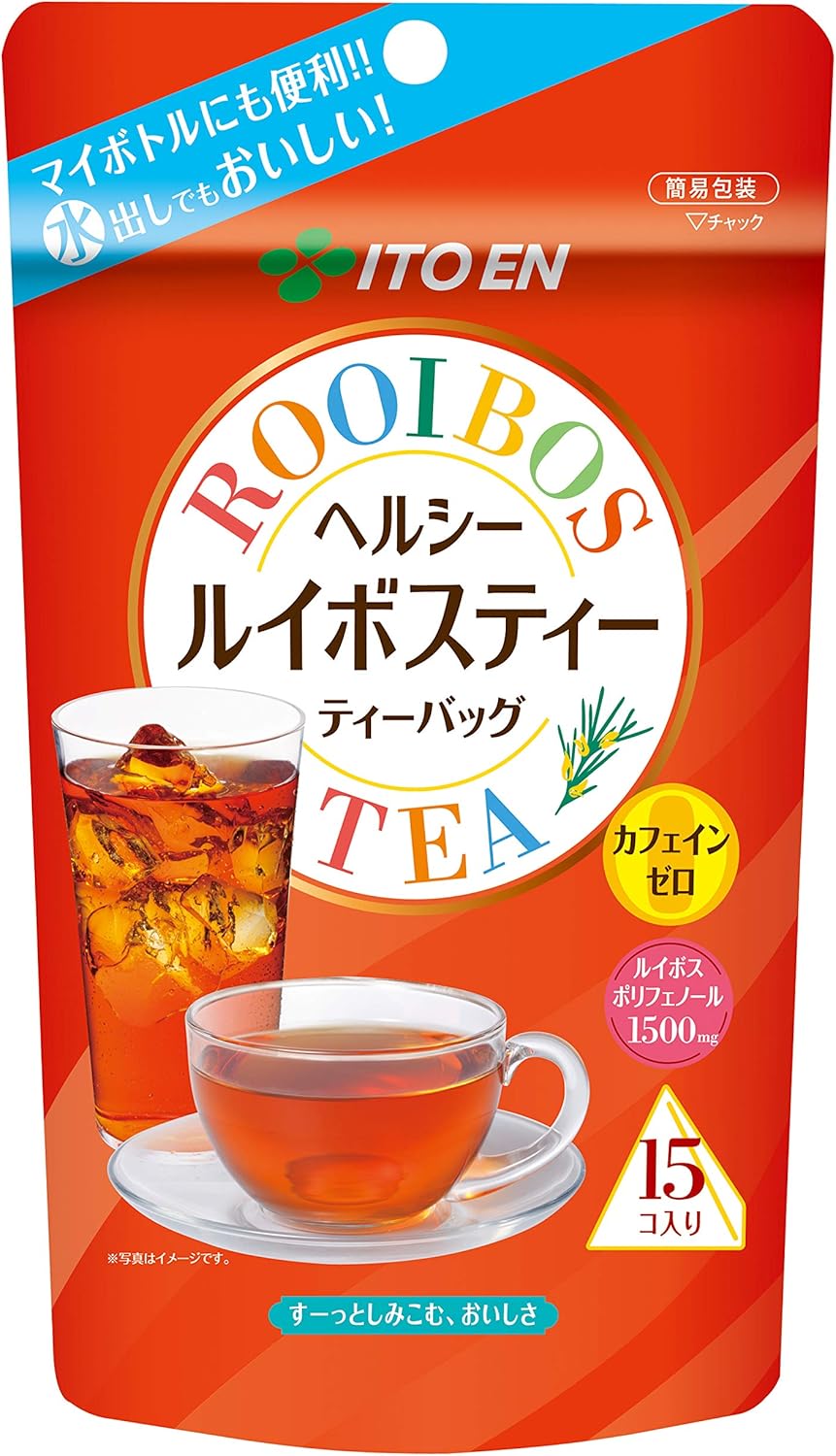 伊藤園 ヘルシー ルイボスティー ティーバッグ 15コ入り 単品 ノンカフェイン 南アフリカ産茶葉使用 水出し お湯出し対応 ハーブティー