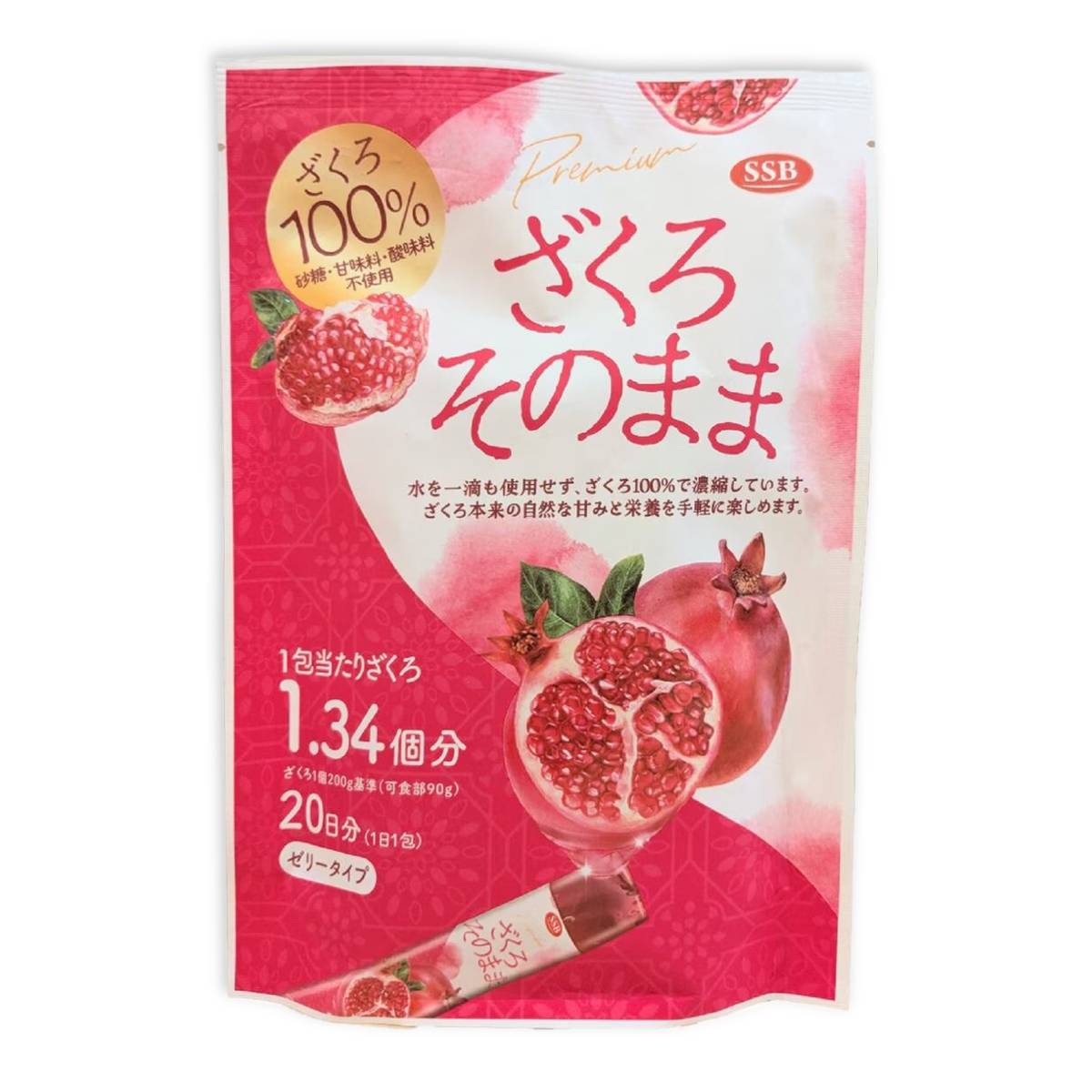 PrimeSellerJapan 楽天市場店のざくろ ゼリー 柘榴 ざくろそのまま 3袋(20g×60包) 韓国 ザクロ コストコ 通販 送料無料｜アングル3
