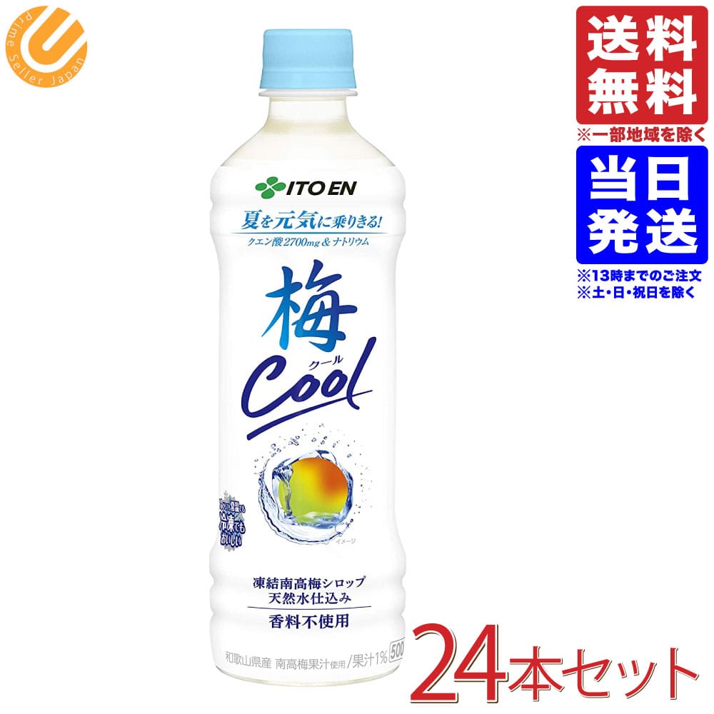 伊藤園 梅Cool 冷凍兼用ボトル 500g 24本 送料無料 一部地域を除くのサムネイル