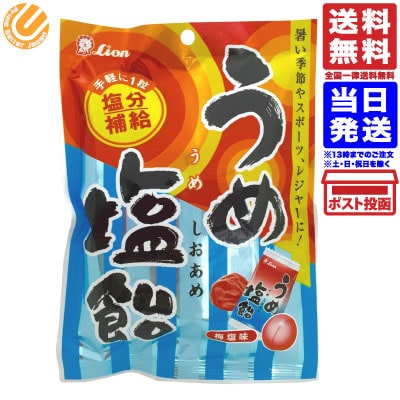 ライオン 菓子 うめ塩飴 85g 送料無料のサムネイル