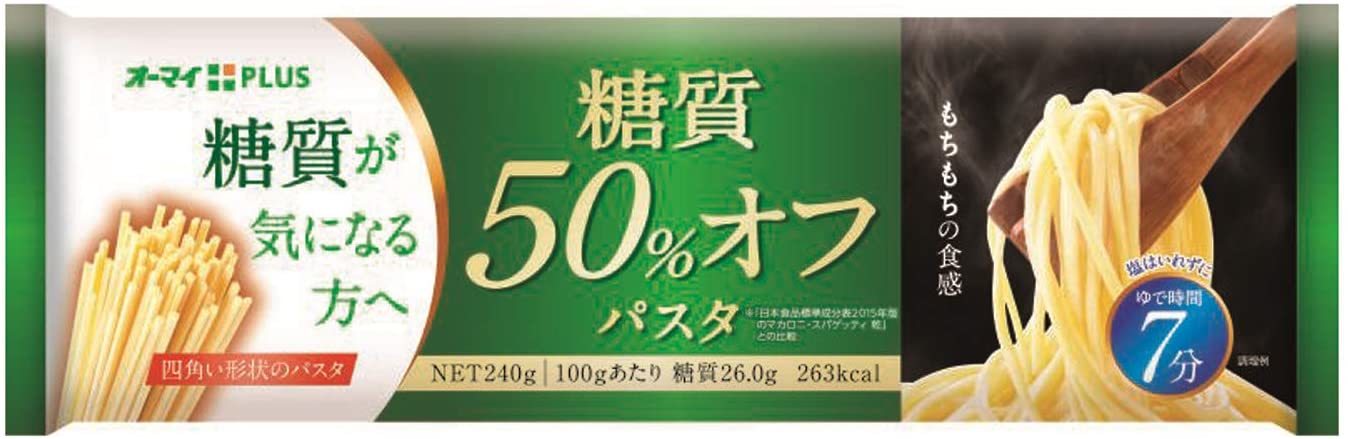 【5個セット】オーマイプラス 糖質50%オフパスタ 240g 〔配送：C〕のサムネイル