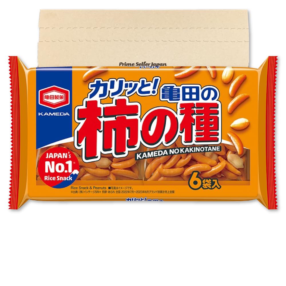 亀田製菓 亀田の柿の種 6袋詰 180g PSJBOX 柿ピー 柿の種 せんべい 米菓