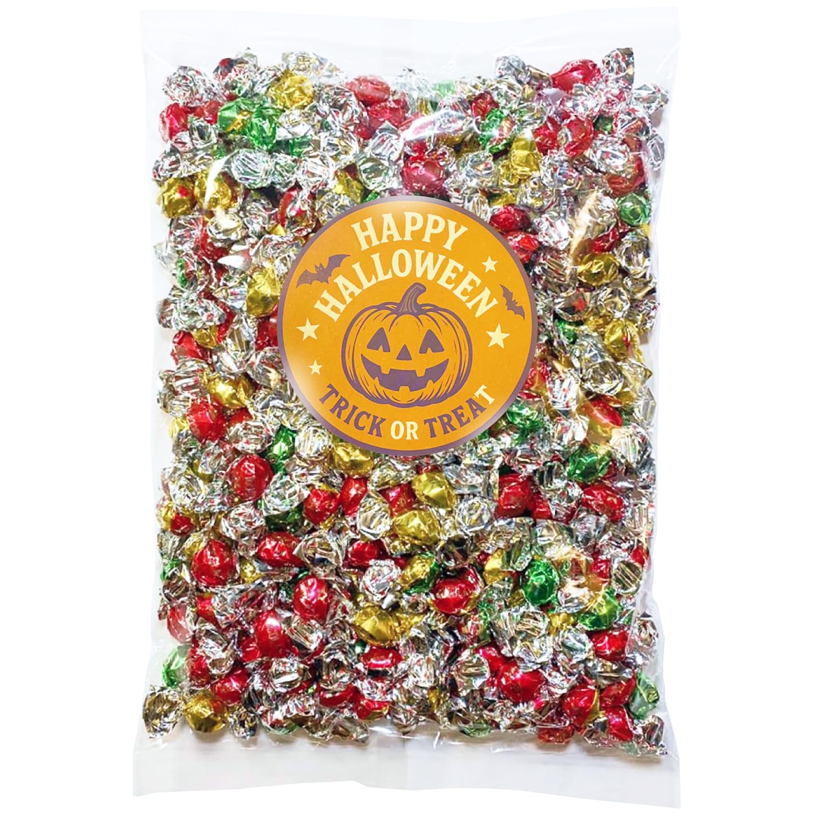 【HWステッカー付】 チーリン製菓 オールシーズンチョコ 500g (約293粒) シェアパック チョコレート 個包装 ハロウィン